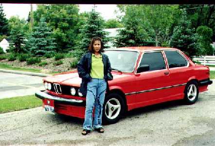 Maria Bravo and her classy beamer.